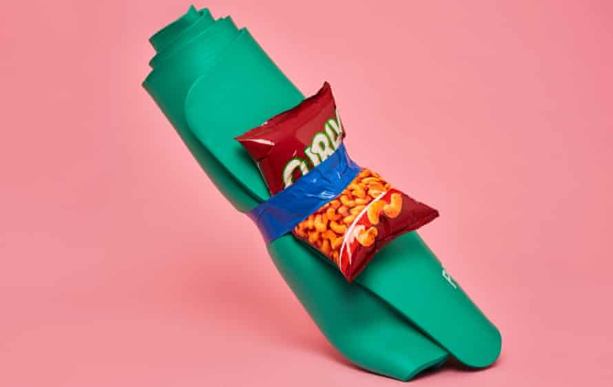 Be bad, better – from anger to laziness, how to put your worst habits to good use A. packet of peanuts taped to a yoga mat