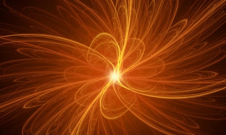 An illustration of particle fusion
