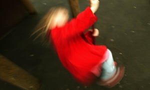 A child playing in a playground. Most respondents were happy with their lives overall, with only 6% reporting low wellbeing.