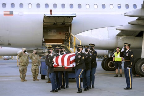 The body of US Army Sgt Elder Fernandes, whose death is under investigation, is returned to Massachusetts on 1 September. 