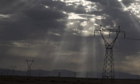 Power transmission line in Algeria