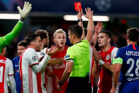 And then Joel Veltman is also sent off.