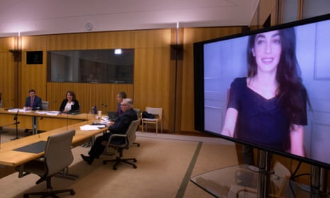 Amal Clooney calls on Australian MPs to pass the Magnitsky law to help protect global human rights