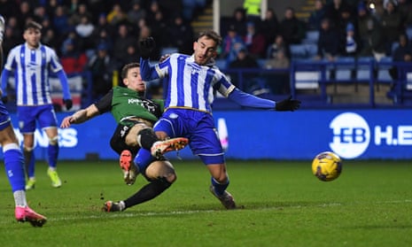 Sheaf scores his second goal for Coventry.