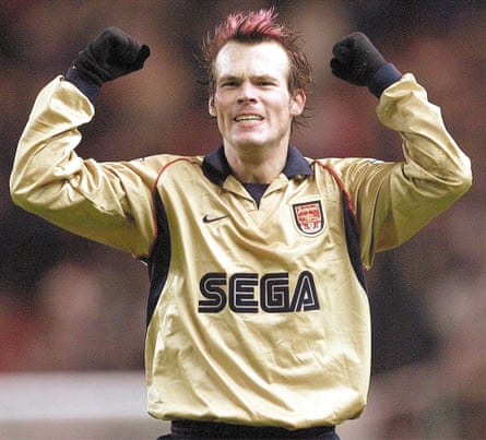 Freddie Ljundberg celebrates.