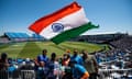 India fans at the Nassau County International Cricket Stadium