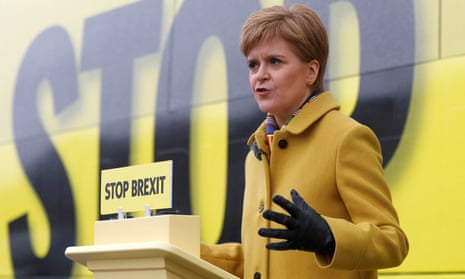 SNP leader Nicola Sturgeon campaigning in Edinburgh.