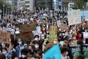 People take part in the Fridays for Future protest in Berlin, Germany