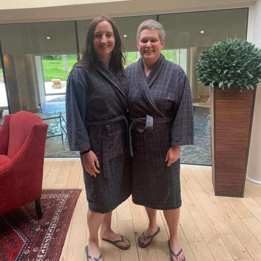 Kath Sansom and friend Kim on the spa day treat.