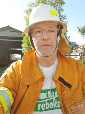 Rural Fire Service firefighter Chris Sheed.