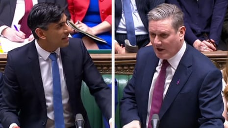 Keir Starmer and Rishi Sunak attack each other's track records at PMQs – video