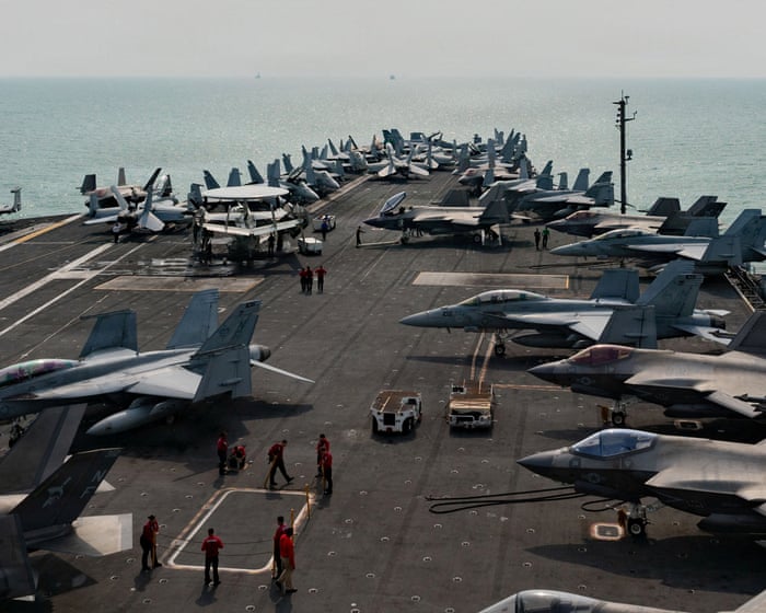 US aircraft carrier arrives in Middle East to relieve troubled USS Lincoln
