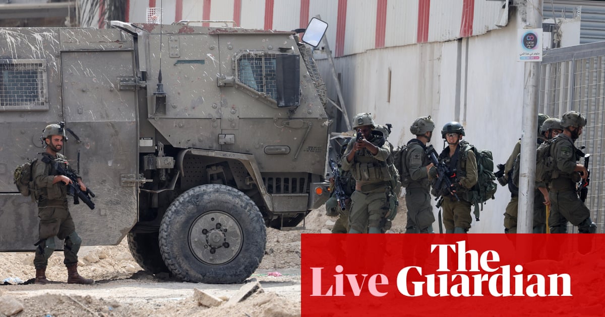 Middle East crisis live: Israeli forces kill at least nine Palestinians in major West Bank raids