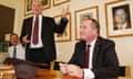 Nigel Scullion, Warren Truss and Barnaby Joyce at of the National party leadership ballot.