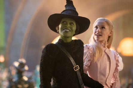 Erivo with Ariana Grande in Wicked.