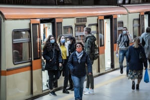 Coronavirus news live: African Union to buy 110m Moderna vaccines, NZ to set vaccine mandates for 40% of workforce 5 People walk through a metro station in Sofia this week.