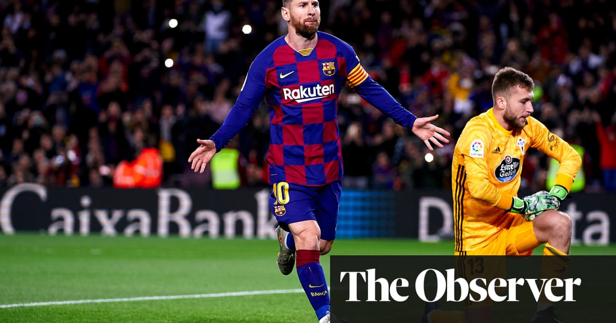 European roundup: Lionel Messi hat-trick sends Barcelona top as Real chase