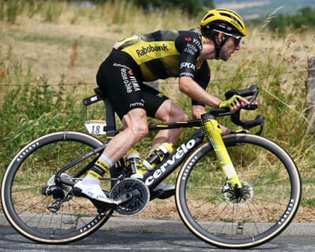 Simon Yates rides in the Tour de France