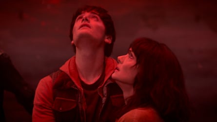 Winona Ryder arsenic Joyce Byers and Noah Schnapp arsenic Will Byers successful Stranger Things.