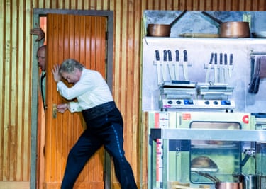 Stéphane Degout (Michael) and Gerald Finley (Helge) in Festen by Mark-Anthony Turnage, a Royal Ballet and Opera world premiere.