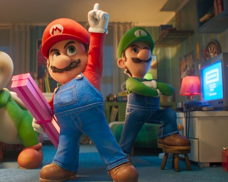 A still from the Super Mario Galaxy movie.