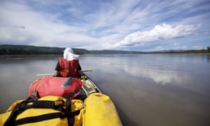Teslin river and lake area, Yukon, Canada