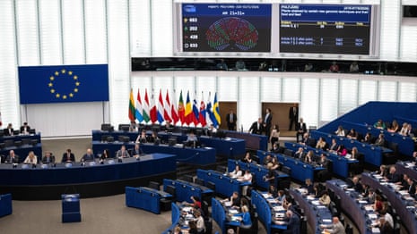 Anger at 'send them back' chants by rightwing MEPs after EU migration law vote | European Union | The Guardian