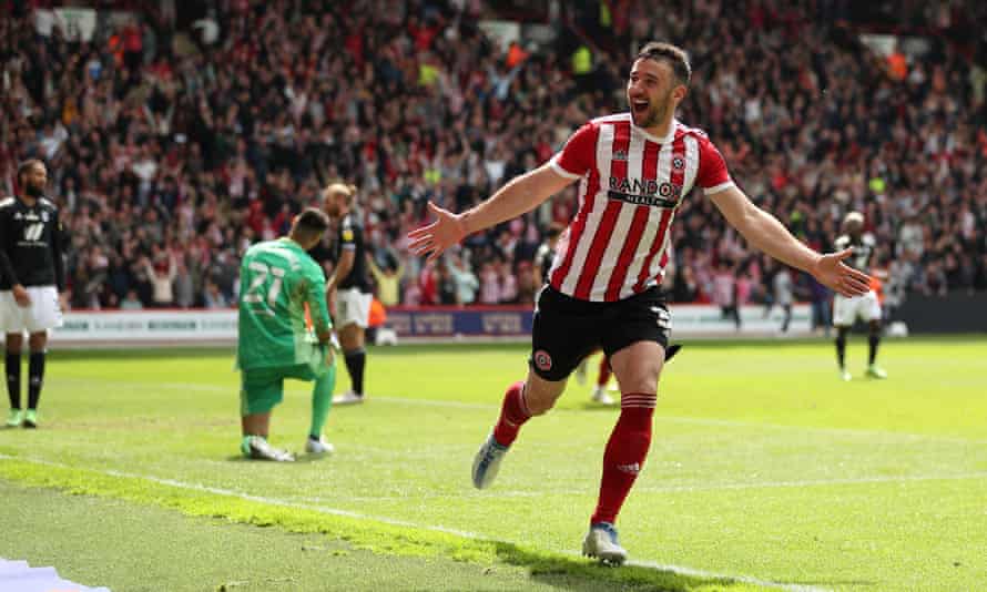 Championship finale clockwatch – live updates on all the action! | Championship 4 Stevens celebrates after scoring a goal to make it 4-0 to Sheffield United
