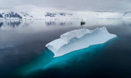 Greenpeace ship the Arctic Sunrise in Charlotte Bay