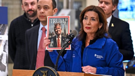 'We stood up to a king': New York will sue to block Trump move to halt congestion pricing – video