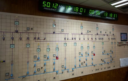 The control room at Dinorwig power station.