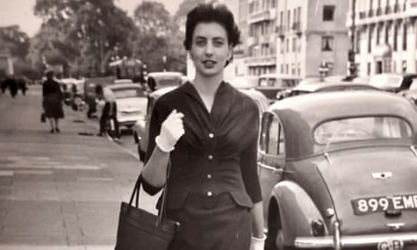Catherine Freeman outside BBC Broadcasting House in London in the 1950s