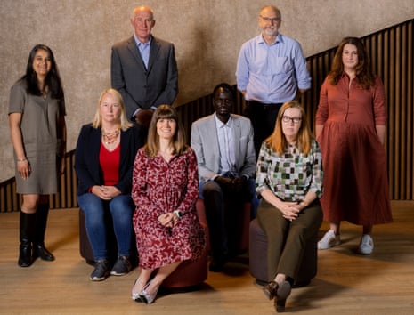 Members of the academic team who worked on the AstraZeneca vaccine, shot on location at Blavatnik school of government, University of Oxford.
