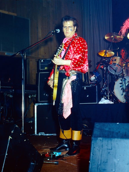 ‘We had three huge wardrobe trunks – and one was just my stuff!’ … Pirroni in his polka-dotted pomp.