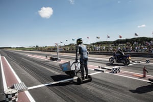 Kevin Nicks on his Barrow of Speed.