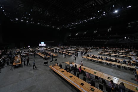 Counting is underway for the Greater Manchester mayoral by-election at The Co-op Live in Manchester.