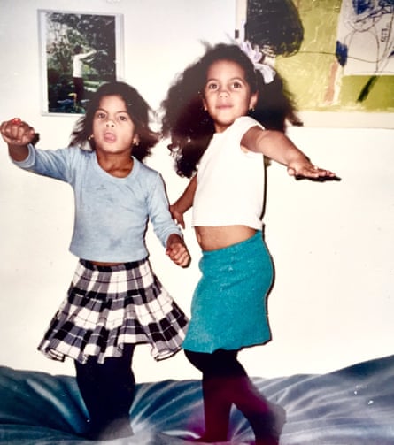 Ibeyi as kids. Naomi on the left and Lisa on the right