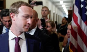 Mark Zuckerberg on Capitol Hill in Washington last month.