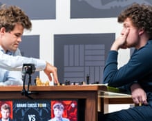Hans Niemann denies using vibrating anal beads to cheat against Magnus Carlsen video | Chess | The Guardian Hans Niemann denies using vibrating anal beads to cheat against Magnus Carlsen video | Chess | The Guardian
