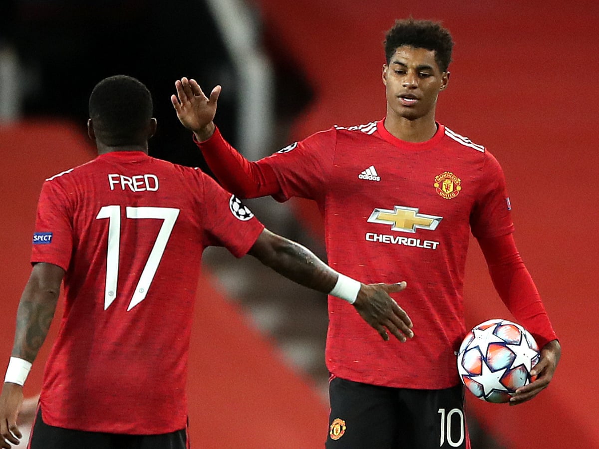 Marcus Rashford hits hat-trick off bench as Manchester United thrash RB  Leipzig | Champions League | The Guardian