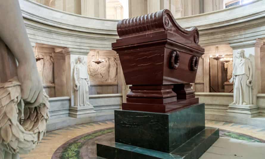 Napoleon Bonaparte's tomb at the Invalides in Paris, where Emmanuel Macron will lay a wreath on Wednesday.