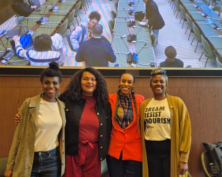 Liliane Umubyeyi and Hélène Himmer from African Futures Lab; Manuela Thamani from Observatório da Branquitude (Whiteness Observatory) and Ebony Riddell Bamber from Scott Trust Legacies of Enslavement.