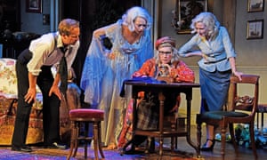 Geoffrey Streatfeild as Charles, Naomi as Elvira, Saunders as Madame Arcati and Lisa Dillon as Ruth.