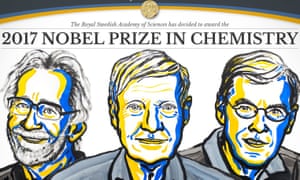 The winners of the Nobel chemistry prize: Jacques Dubochet, Joachim Frank and Richard Henderson.