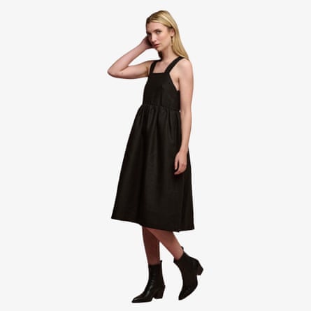 Community Clothing women’s linen sun dress – black