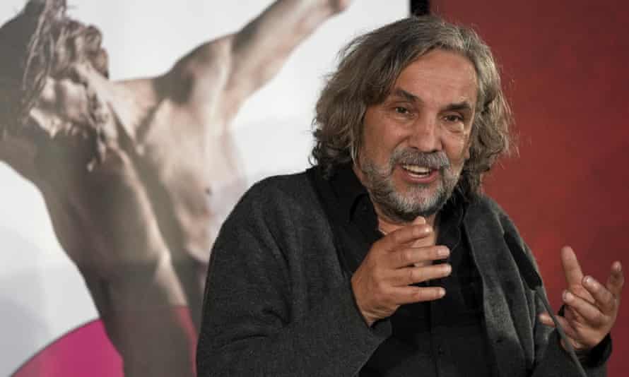 The director Christian Stückl at a news conference prior to the rehearsal