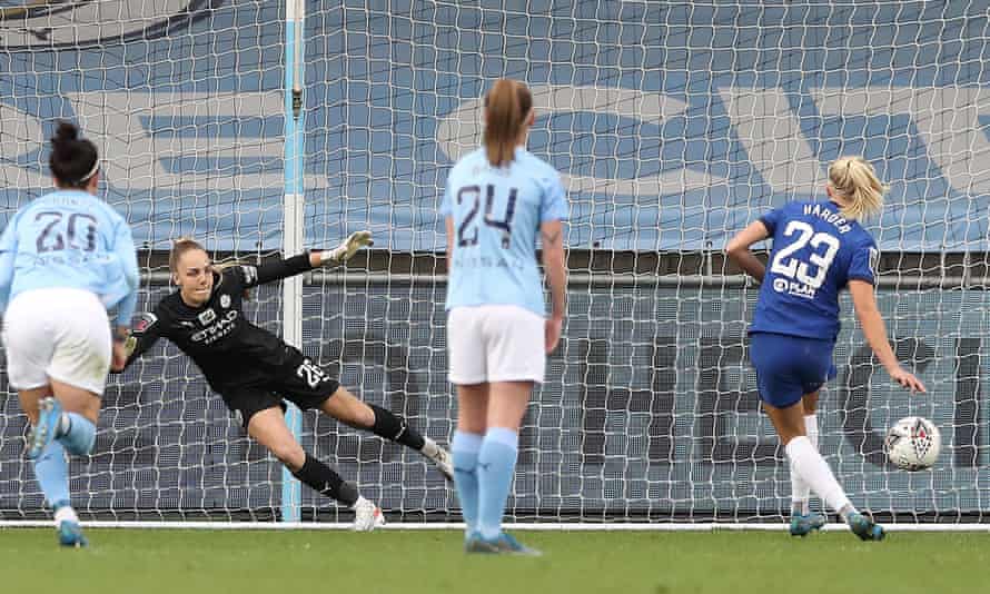 Pernille Harder scores