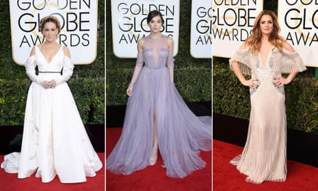 From sleeves to Frozen: five trends from the Golden Globes 2017 | Fashion | The Guardian From sleeves to Frozen: five trends from the Golden Globes 2017 | Fashion | The Guardian