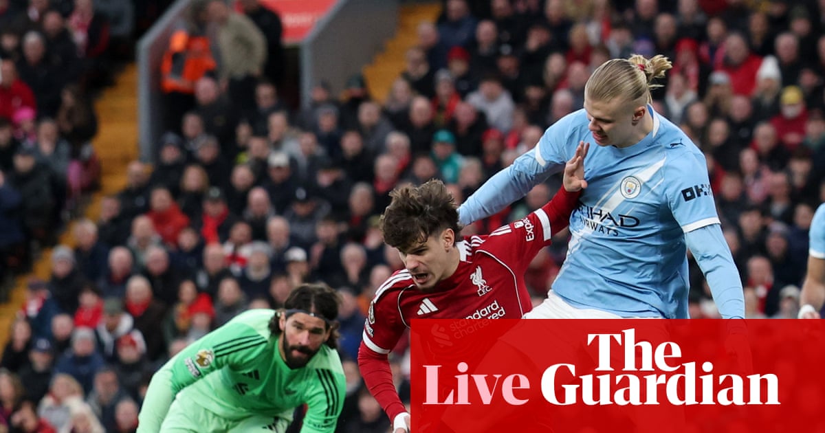 Liverpool v Manchester City: Premier League – live Liverpool v Manchester City: Premier League – live