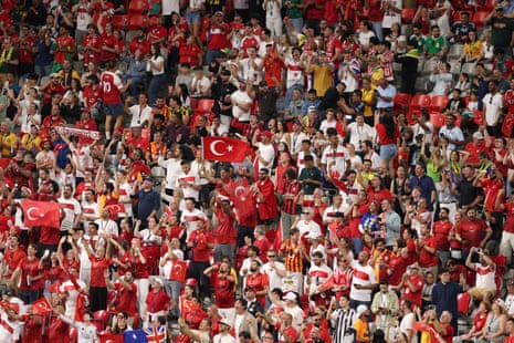Fans of Turkiye show their support